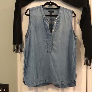J. Crew chambray pop-over shirt!